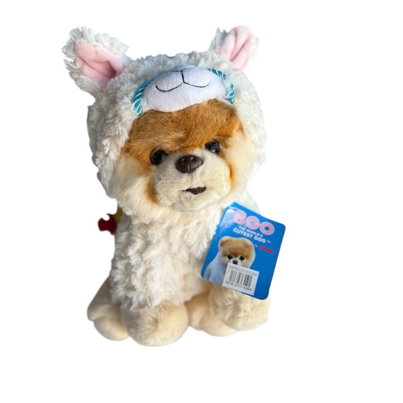 GUND World’s Cutest Dog Boo Llama Alpaca Outfit 10” Plush Stuffed Toy Pomeranian - Picture 1 of 10